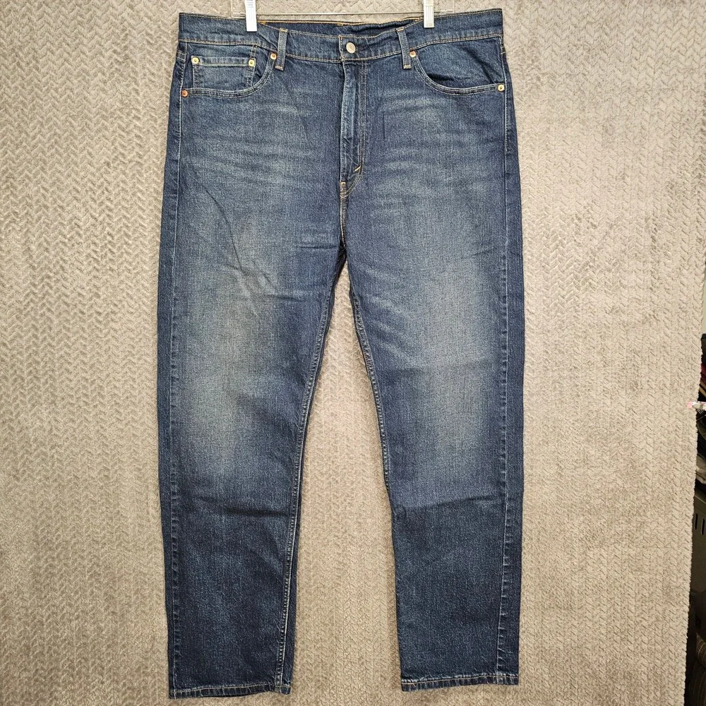 Levis 505 Regular Fit Straight Leg Mens Jeans 40x32 Medium Wash Blue 00505-2668